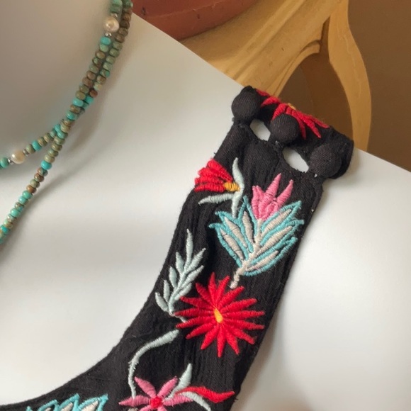 Floral embroidered beach dress purchased in Miami boutique. - Picture 4 of 5